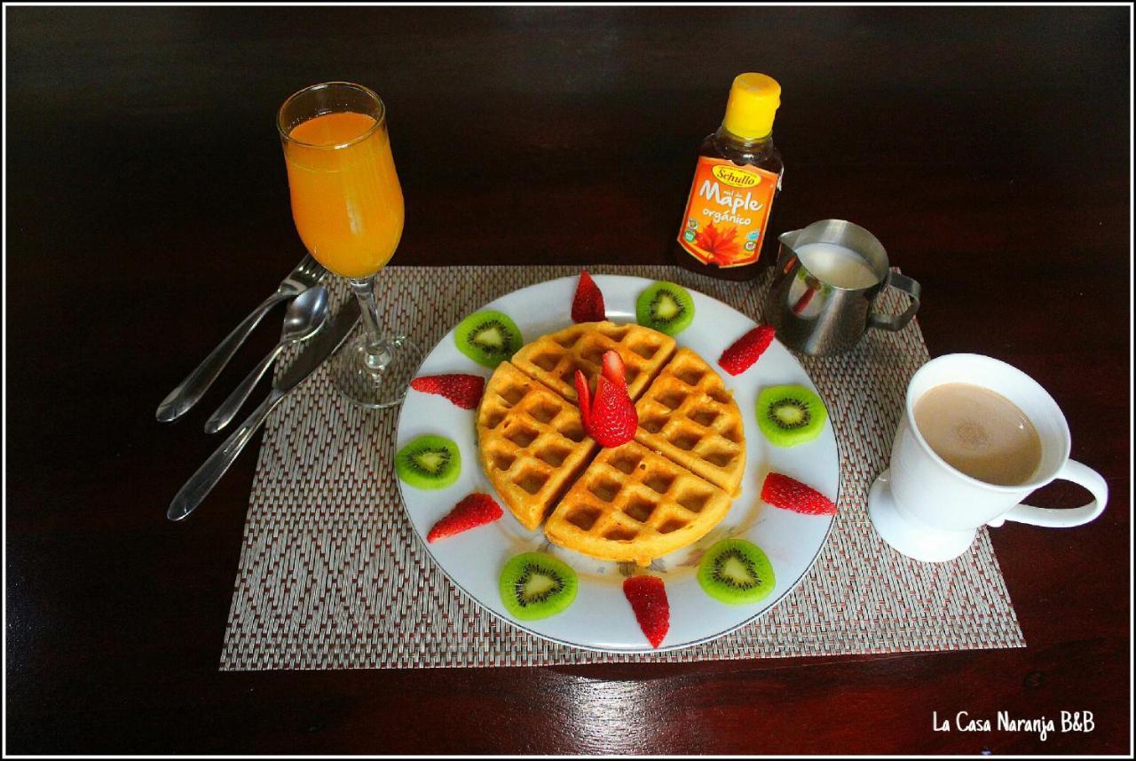 La Casa Naranja Bed And Breakfast Olón Eksteriør bilde